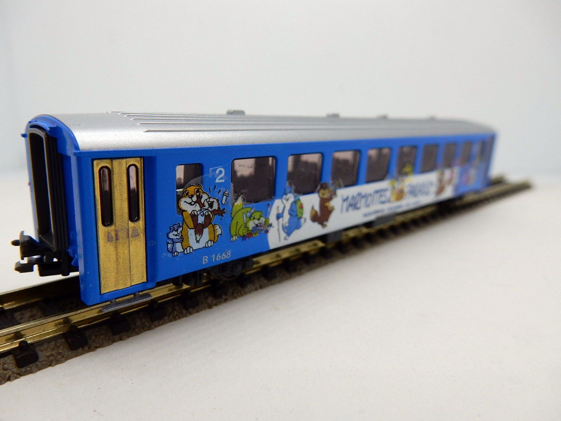 Kato Modellini di ferrovie: N - MOB  "Marmottes Paradis" Voiture EW 2CL - B1668 – Nuovo (secondo la descrizione) da Locarno venduto da Gudrun2 3