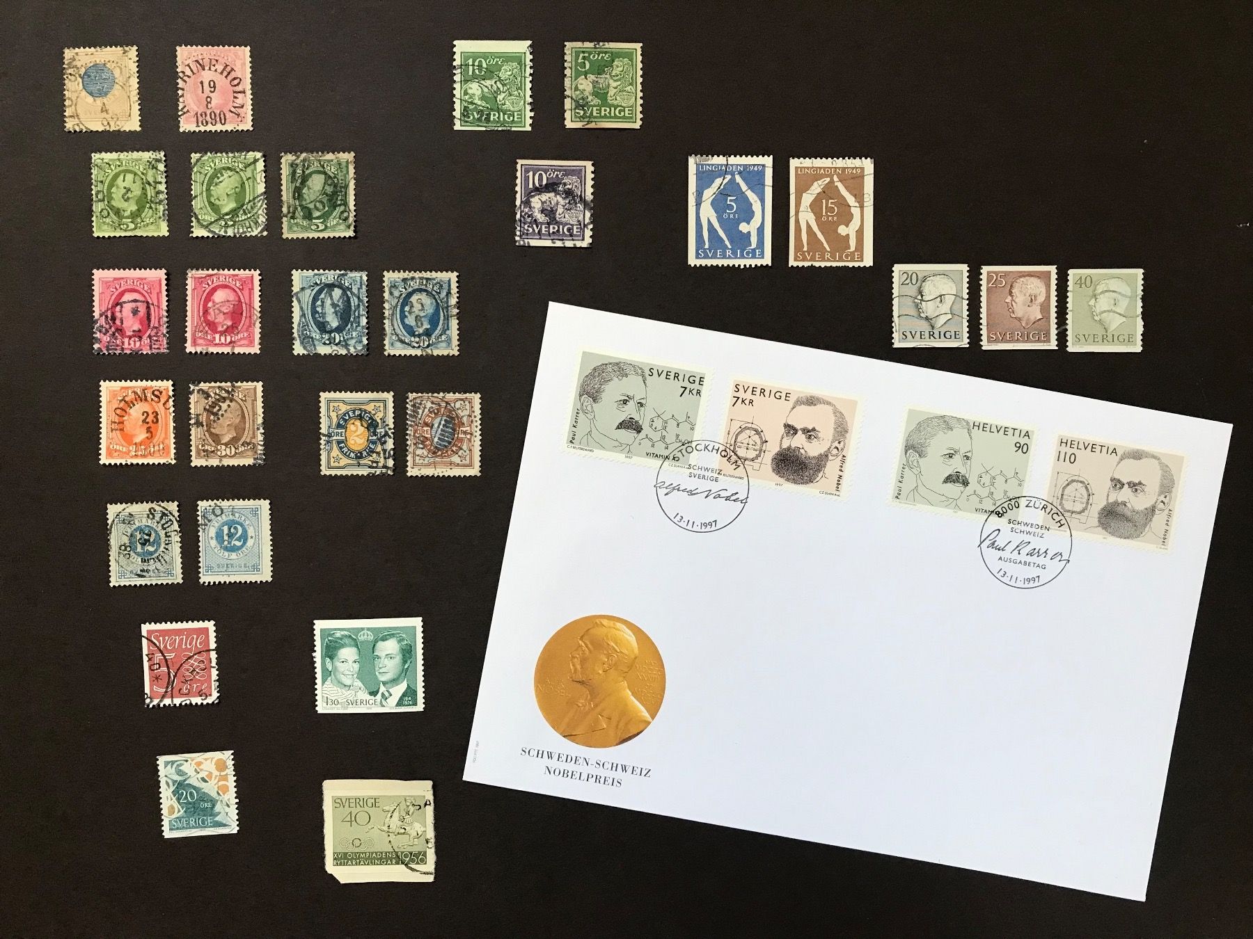 Alle Briefmarken: Kleinlot Schweden ab 1878 – Gebraucht aus stäfa von brandy66