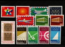 Allemagne 1969 année complète neuf