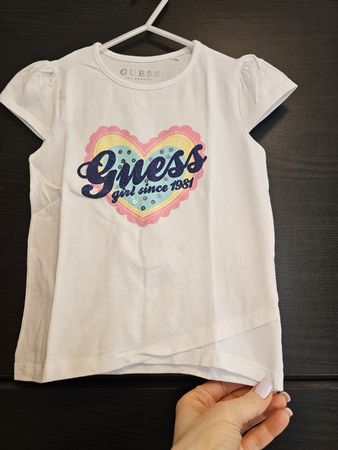 Guess Mädchen T-Shirt weiss Gr. 4 Jahre