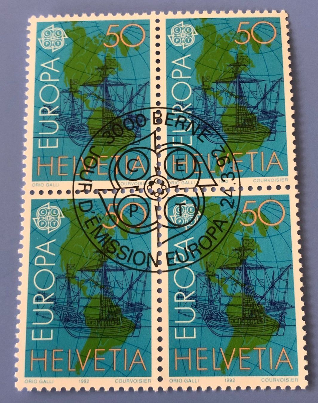 Tutti i francobolli: 4 er Block Nr.826 mit Vollstempel Bern – Usato da Aarau venduto da Billa007