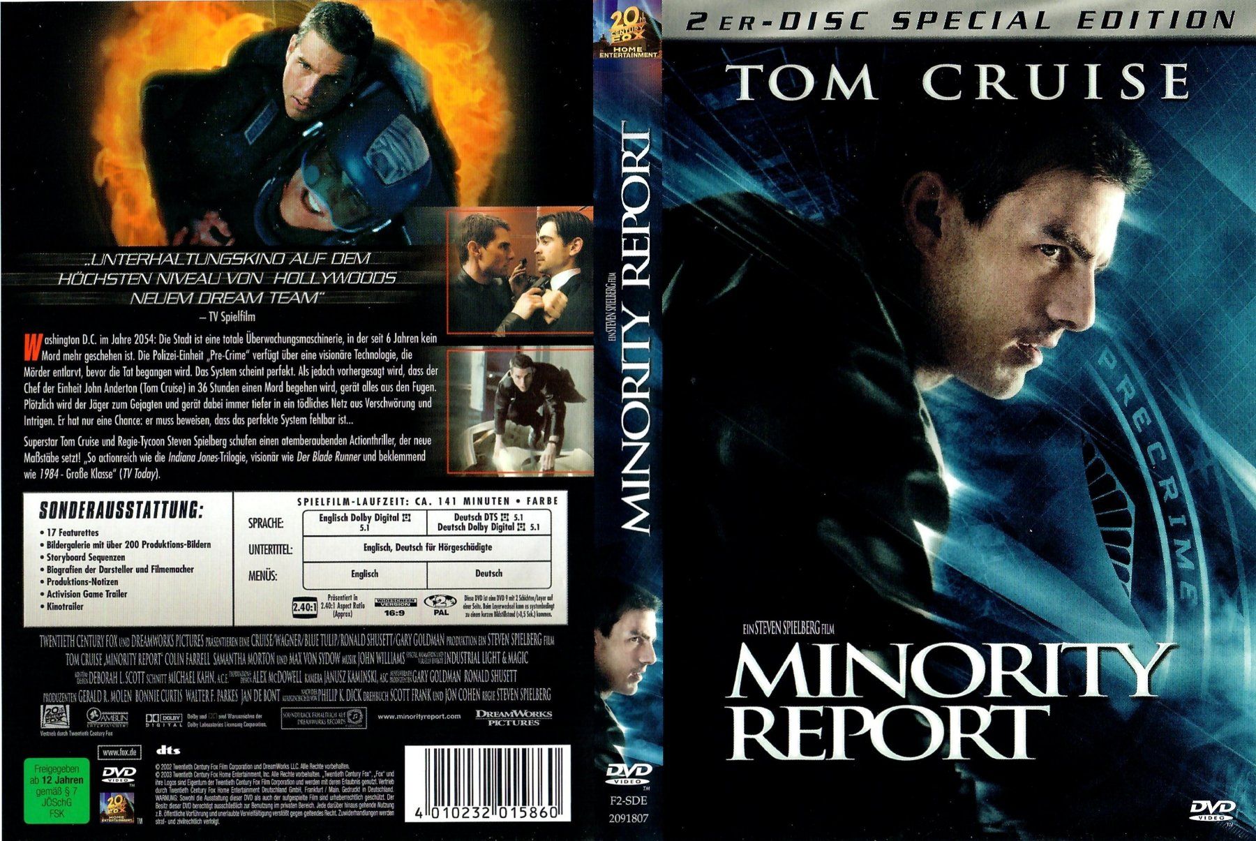 Tutti i DVDs: DVD: Minority Report - 2002 - 2 Disc Special Edition – Usato da Hagendorn venduto da Thom.74 1