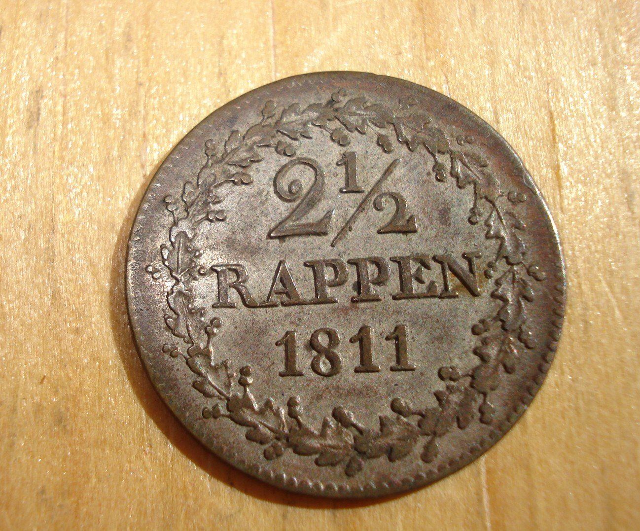Tutti le monete: (D3) Bern 2 1/2 Rappen 1811 – Usato da Erlach venduto da Net-Coins 1