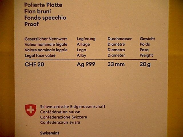 Alle Münzen: Gedenkmünze Schilthorn 2024 PP – Neu und originalverpackt aus Buchs AG von Ged8 3