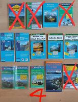Wanderkarten neu/neuwertig D, A, I, F pro Stk.