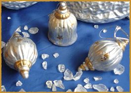 🎄 7 Stück Tisch oder Baumschmuck Keramik 🎄