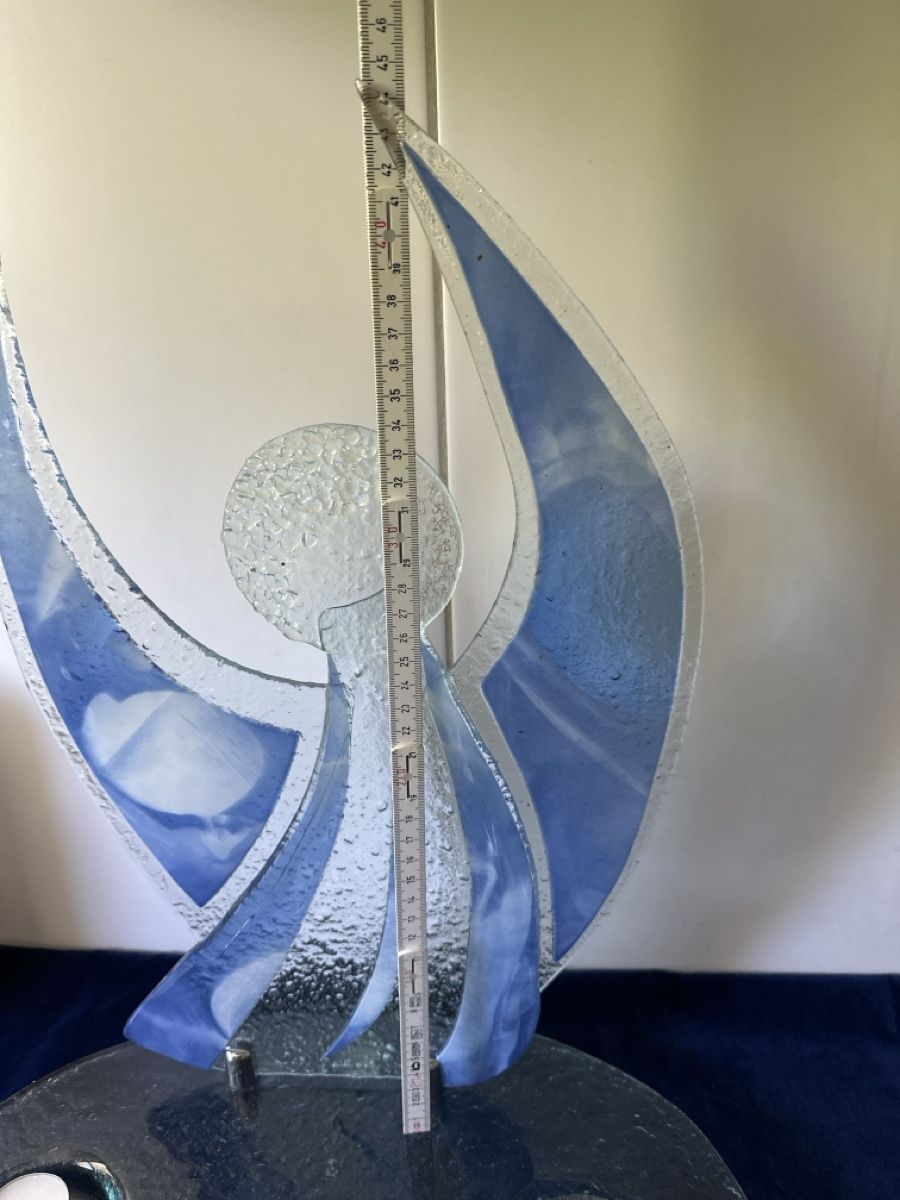 Statuette: Glas-Engel Kerzenhalter Teelicht Deko Winter – Usato da Zürich venduto da Chaeffeler 4