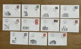 Schweiz - 11 Sonderbriefe PHILATELIE  PTT