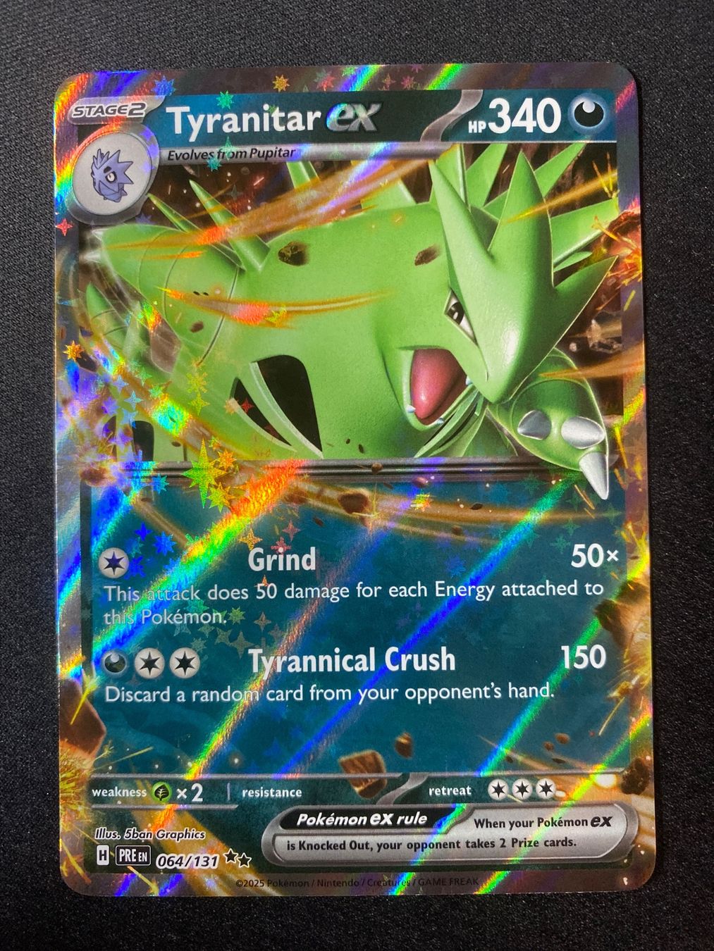 Pokémon Carte collezionabili: Tyranitar ex 64 - Despotar ex - Prismatic Evolutions - EN – Nuovo (secondo la descrizione) da Hausen AG venduto da Shrade