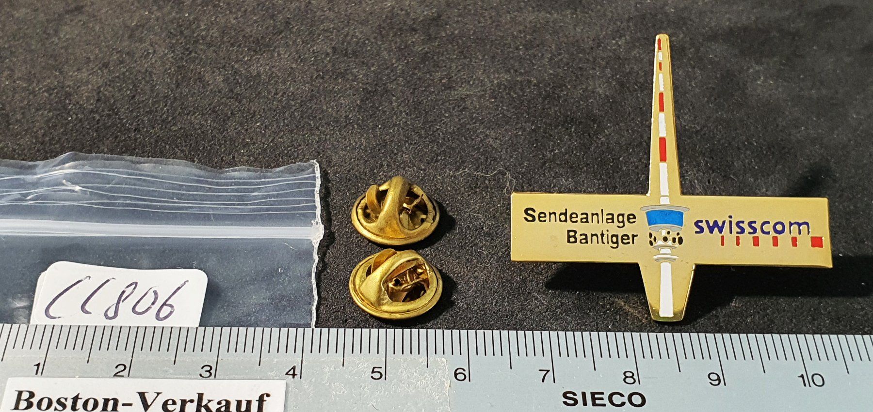 Placchette & Badge: CC806 - Pin swisscom Sendeanlage Bantiger – Usato da Reinach BL venduto da Boston-Verkauf 2