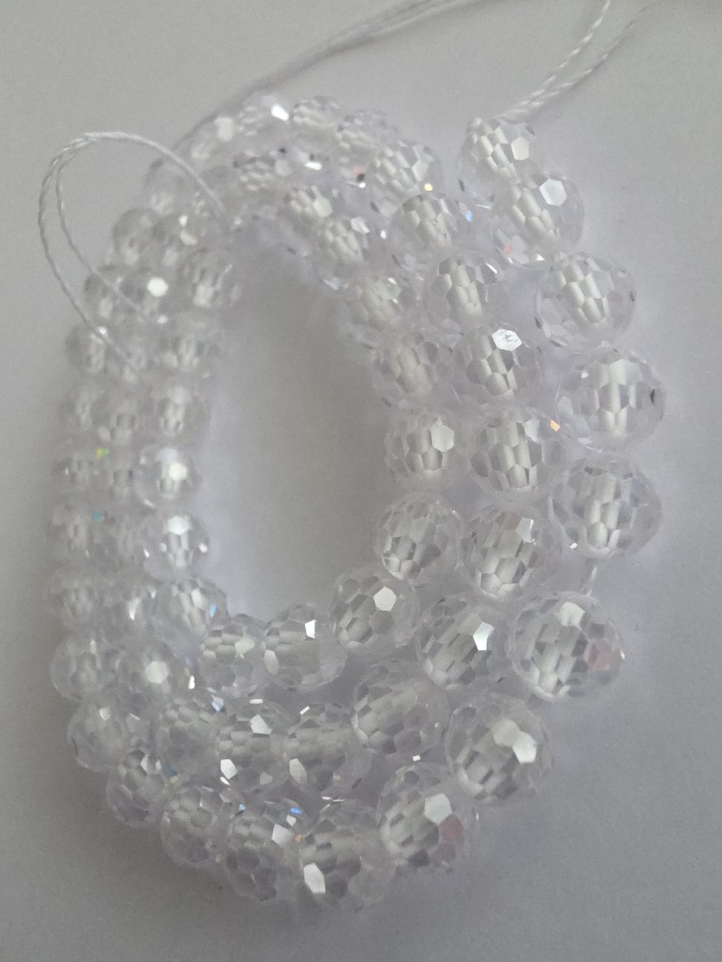 Minerali & Pietre curative: Zirkon weiss facettiert 6mm. Strang – Nuovo e nell'imballaggio originale da Menziken venduto da Mirager 1