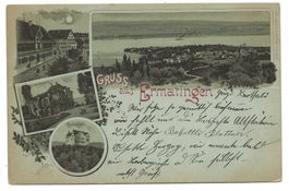Gruss aus Ermatingen (TG) Rathaus - Adler - Litho - 1899