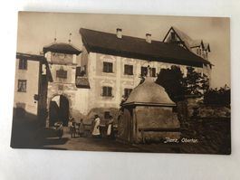 Ansichtskarte Ilanz, Obertor  schöne Detailkarte