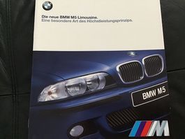BMW M5 Limousine Verkaufsprospekt 20 Seiten 1998