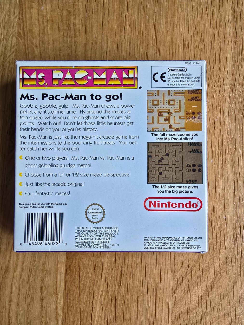 Nintendo Giochi: Nintendo Gameboy/Ms. Pac-Man/OVP – Usato da Sursee venduto da Elian91 3