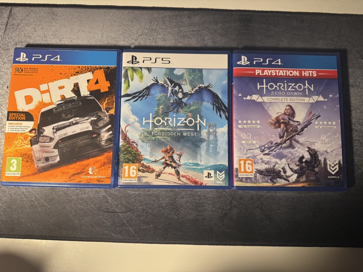 Sony Giochi: Horizon ps spiel und dirt 4 – Usato da Sissach venduto da D.Siech