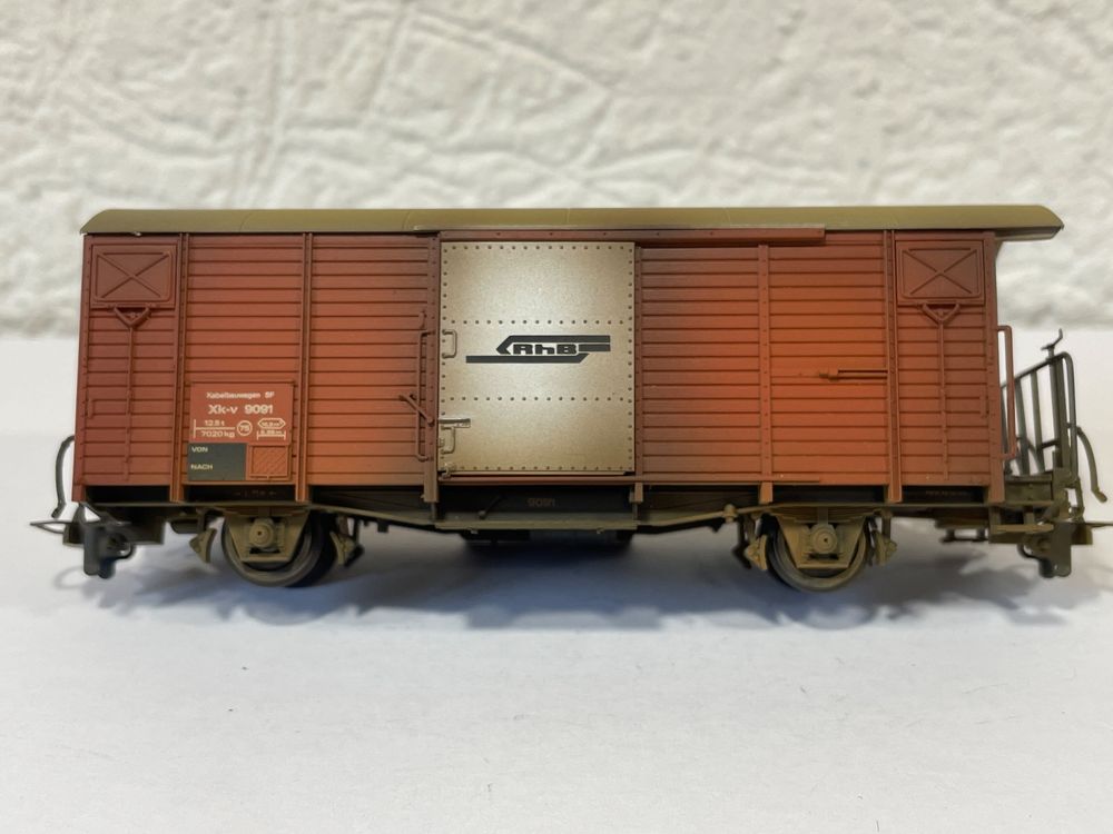 Bemo 2256 191 RhB Kabelbauwagen / Dienstwagen gealtert (Gebraucht) in ...