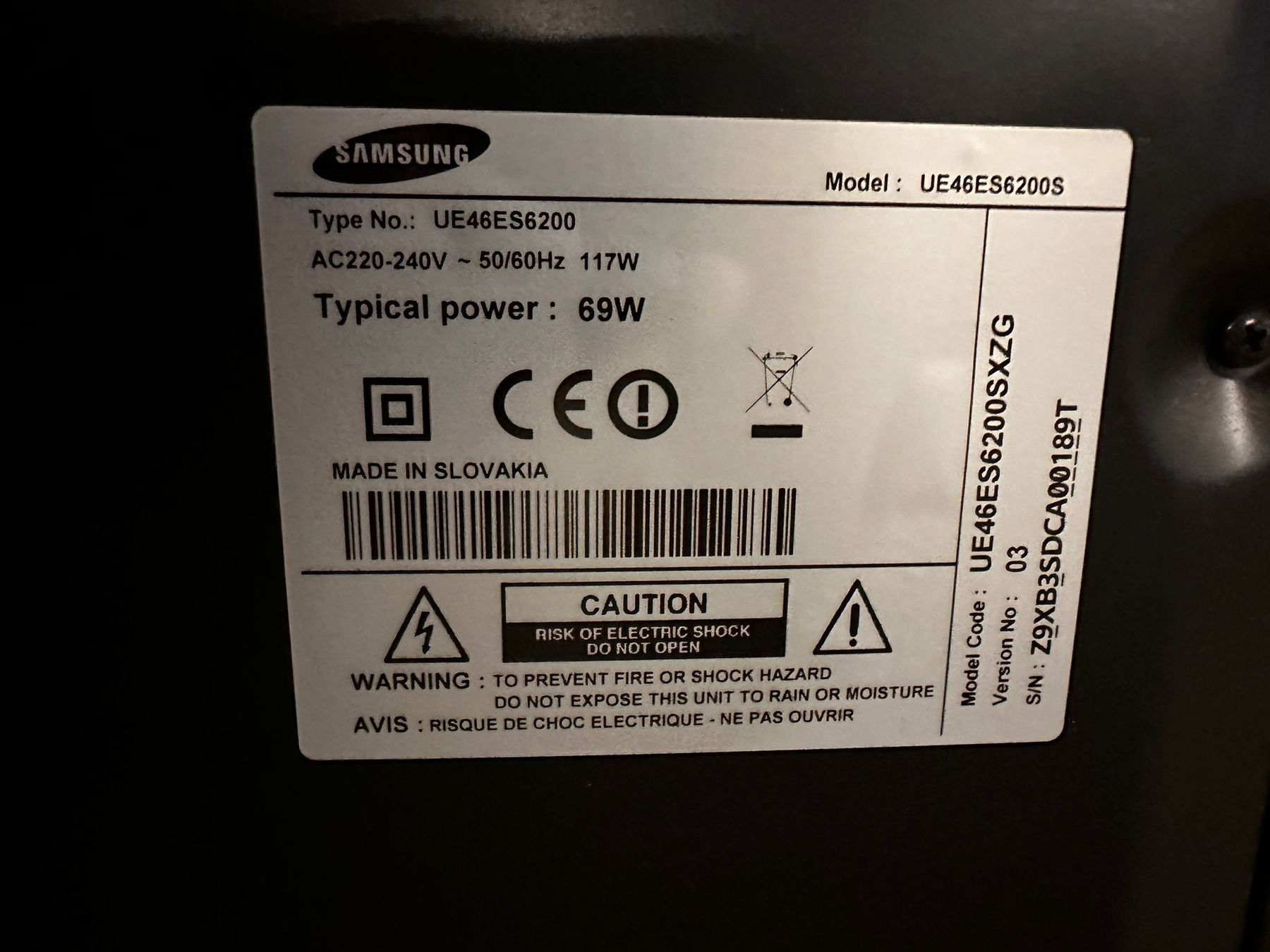 Samsung Televisori: Samsung TV Modell UE46ES6200S – Usato da Nottwil venduto da amb2206 4