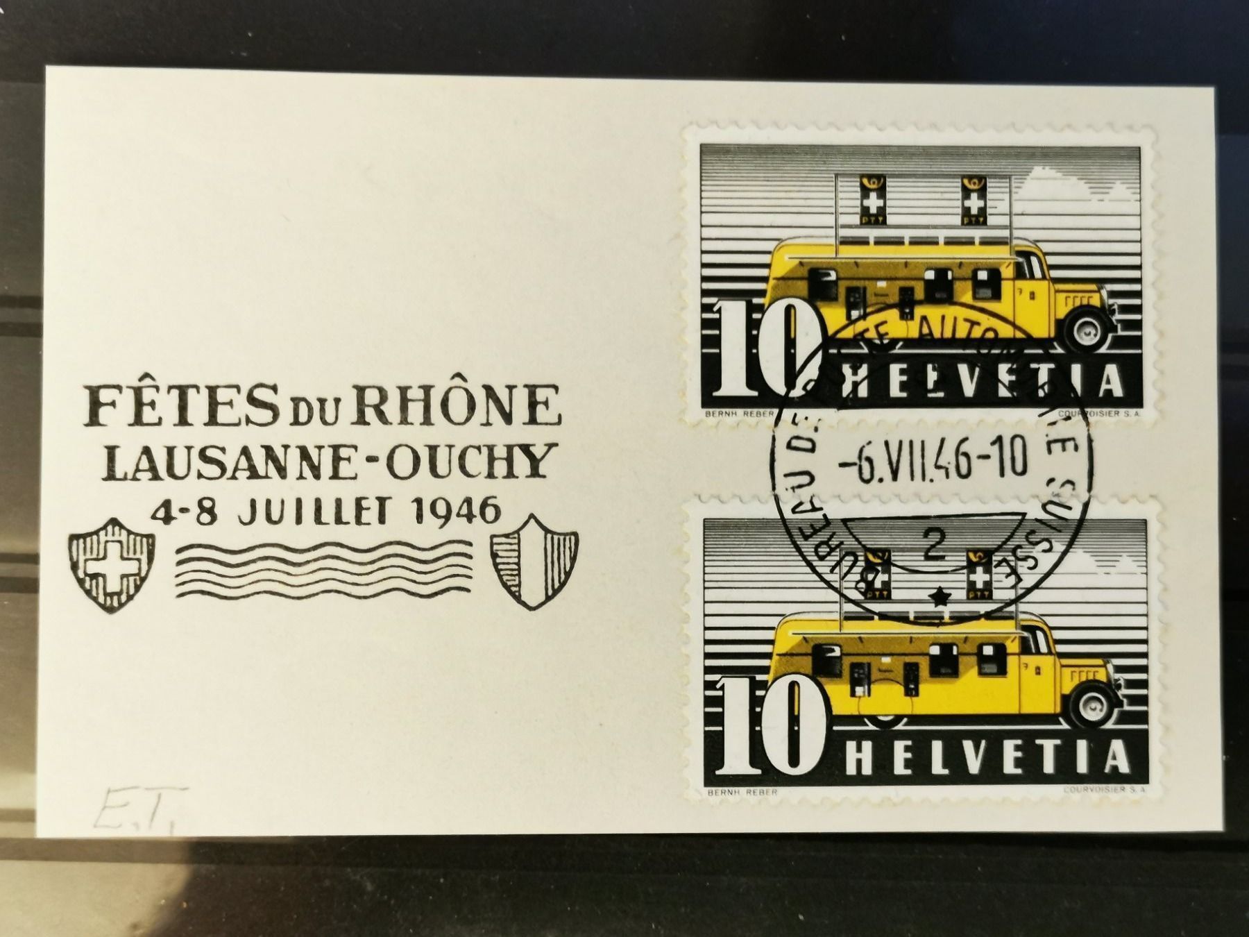 Alle Briefmarken: 276 ET 900.- Fetes du Rhone 6.7.1946 – Gebraucht aus Wangen von Abartix