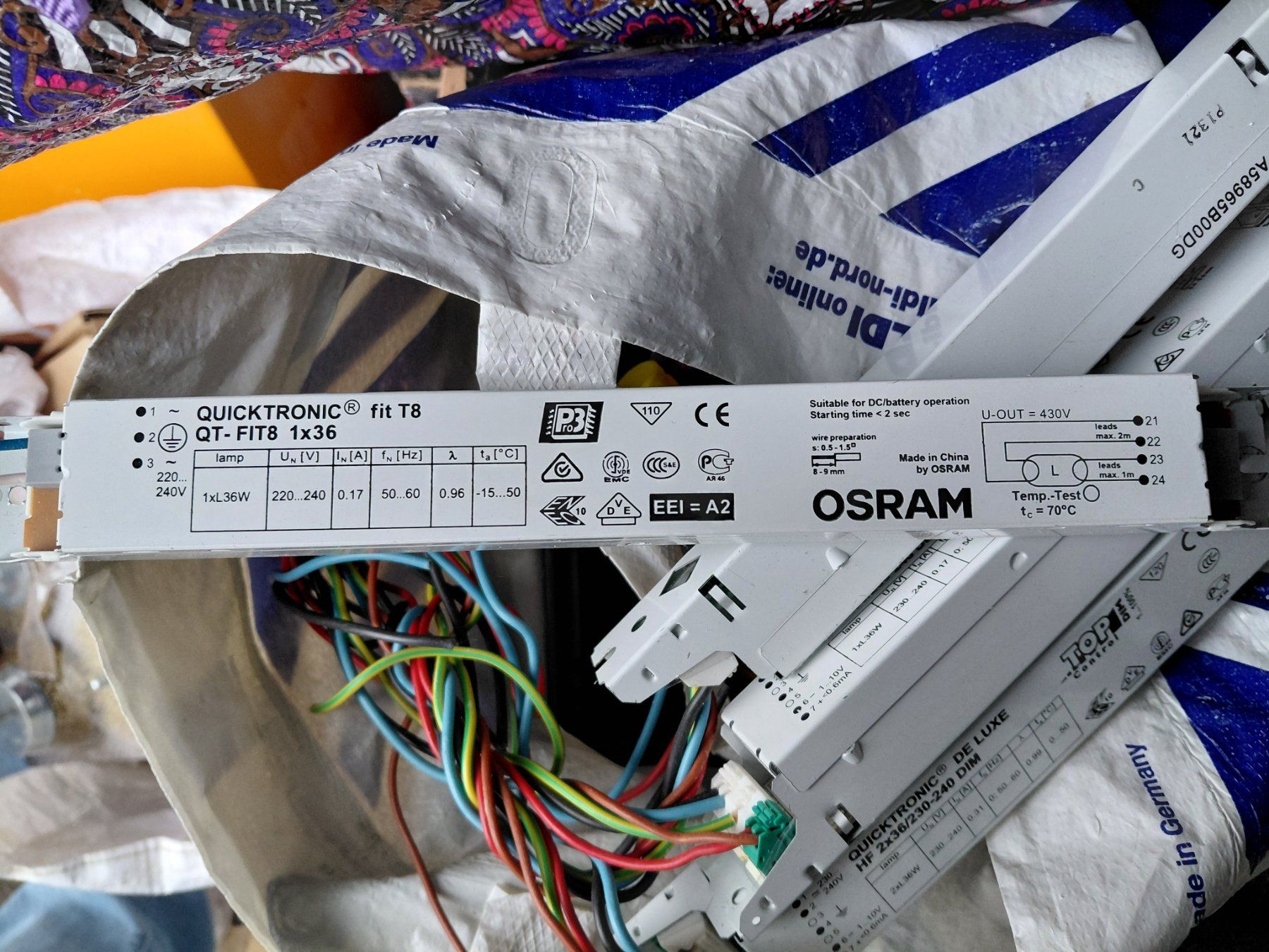 Osram Componenti elettronici: Osram EVG Elektronische Vorschaltgeräte – Usato da Wetzikon Zh venduto da club007 2