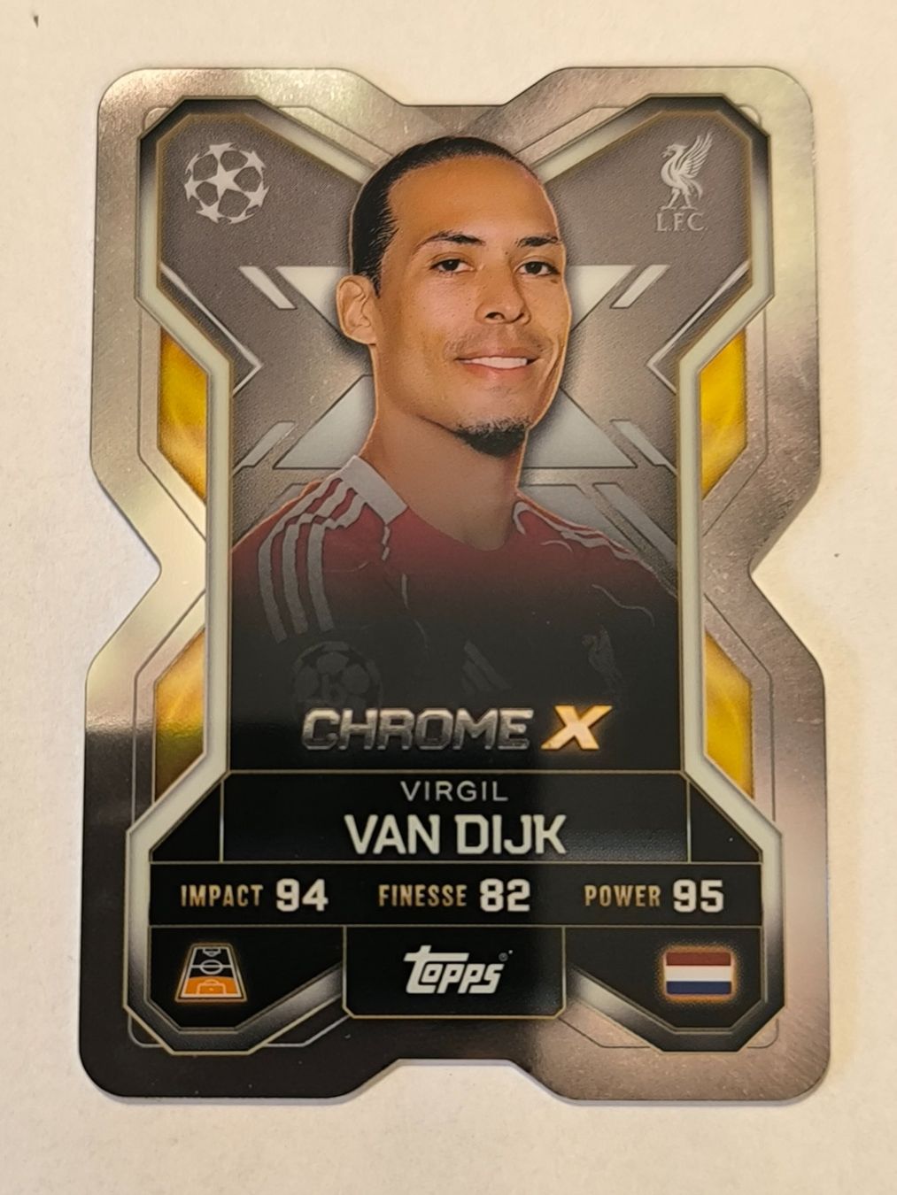 Topps Sammelbilder & Trading cards: Topps Match Attax Extra 25/26 - Chrome X - van Dijk - CX1 – Gebraucht aus Zürich von manito89