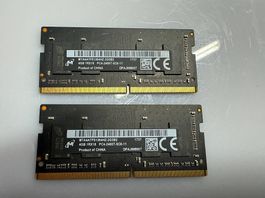 Arbeitsspeicher (RAM) 2x4 GB Details s. Fotos