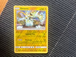 Pokemon Zeraora Reverse Holo Unbroken Bonds near Mint