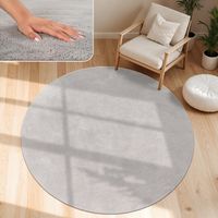 SONDERPREIS ‼️ XXL Teppich Rund Hellgrau NEU 200 cm