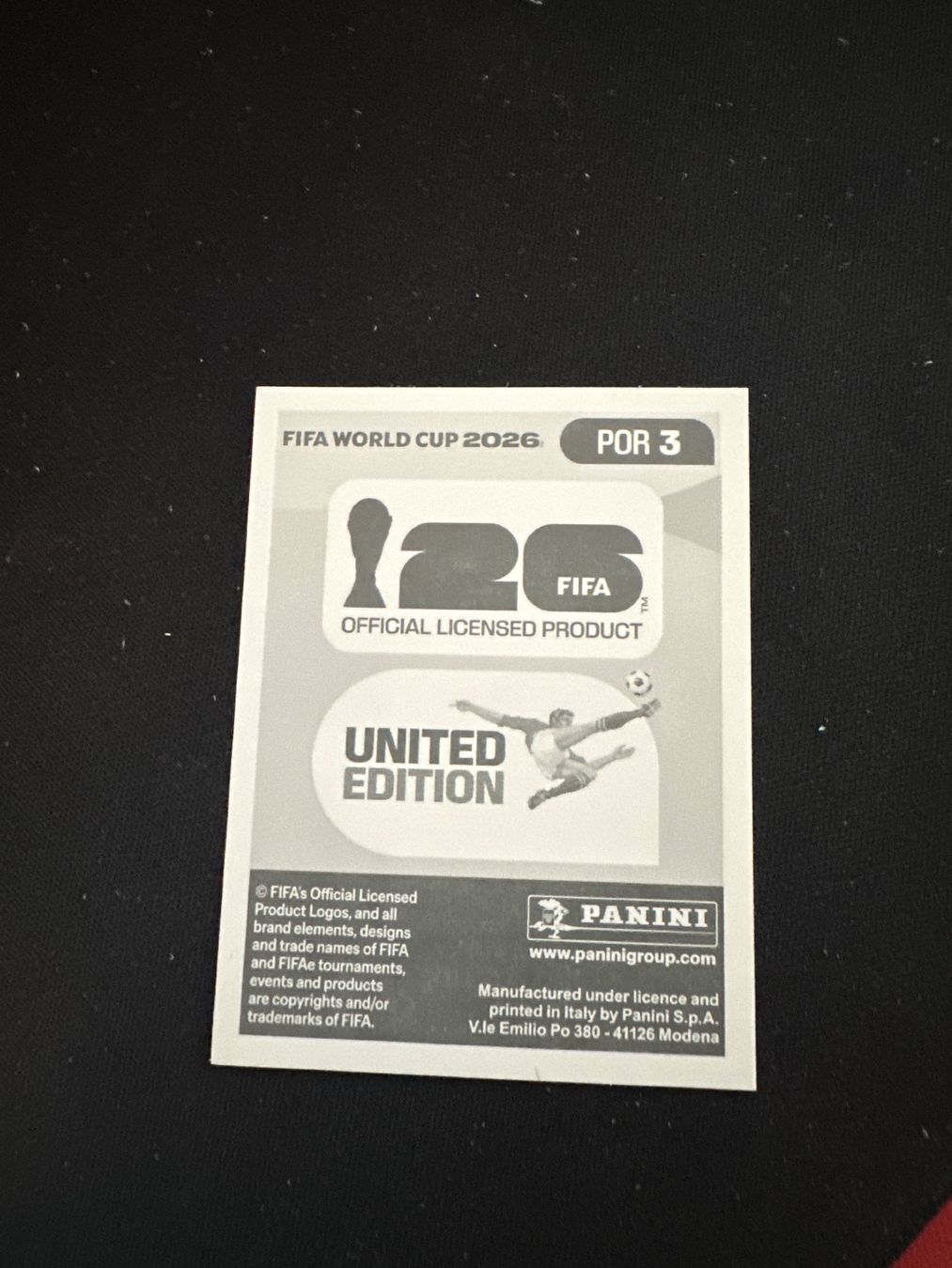 Panini Carte collezionabili: Panini FIFA WM 2026 Sticker - POR 3 – Usato da Sulz AG venduto da DealWerk 1