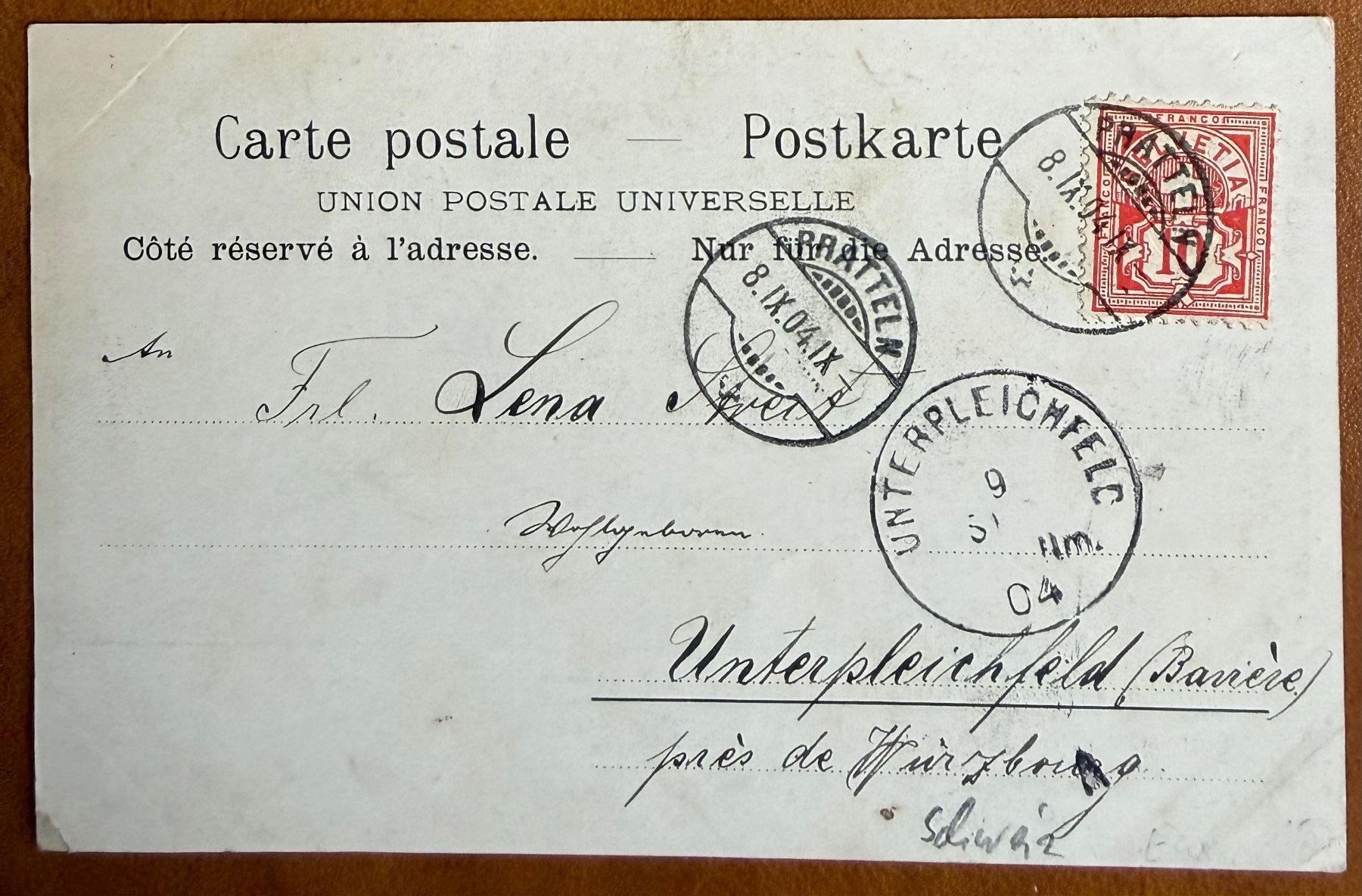 Cartoline postali: Gruss aus Basel - Litho 1904 – Usato da Lutry venduto da Ediego 1