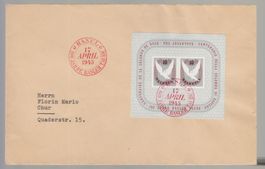 Bloc W23 sur lettre  150.--