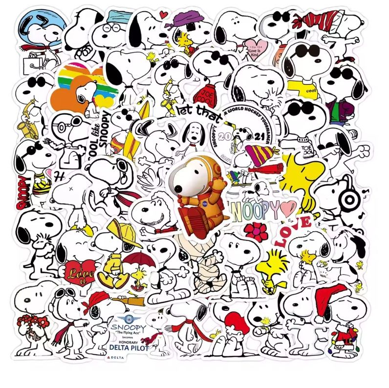 Sticker: 50 kleine Aufkleber - Snoopy – Nuovo e nell'imballaggio originale da Basel venduto da Kunterbunt12