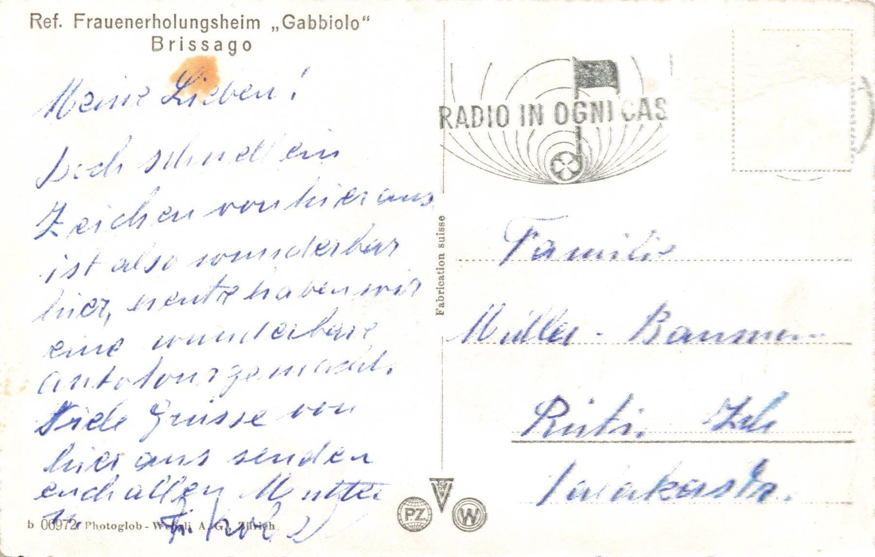 Ansichtskarten: Brissago Ti – Gebraucht aus Biasca von Blenio71 1
