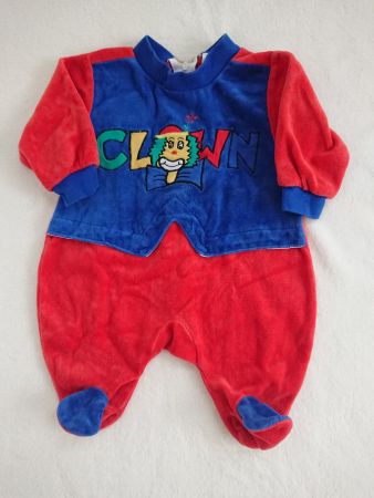 Baby Clown Kostüm Strampler Playtime Gr. 50/56