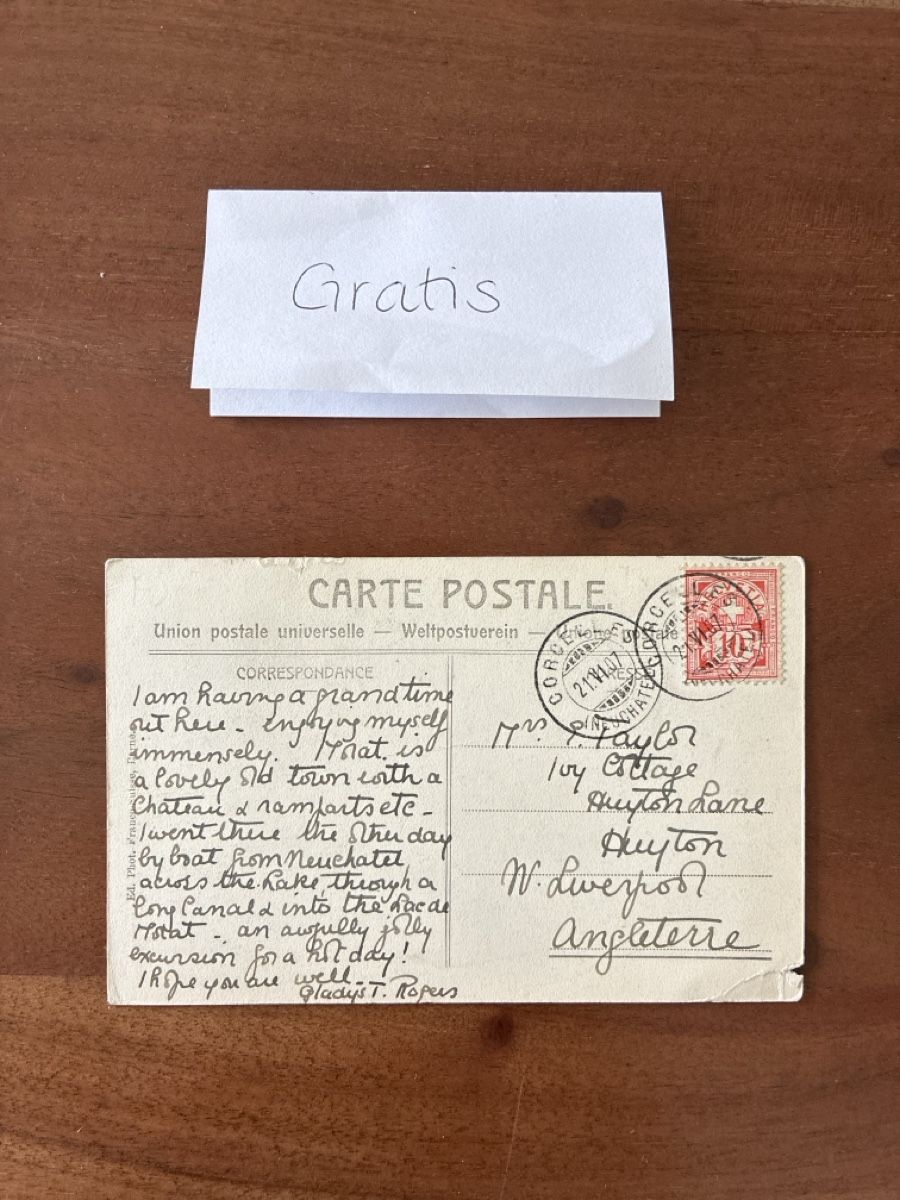 Cartoline postali: 13 Ansichtskarten Schweiz von Murten FR – Usato da Oftringen venduto da Cla.vD.74 5