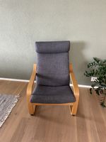 IKEA Sessel Poäng, Top Zustand, Grau Bezug, Holz Gestell