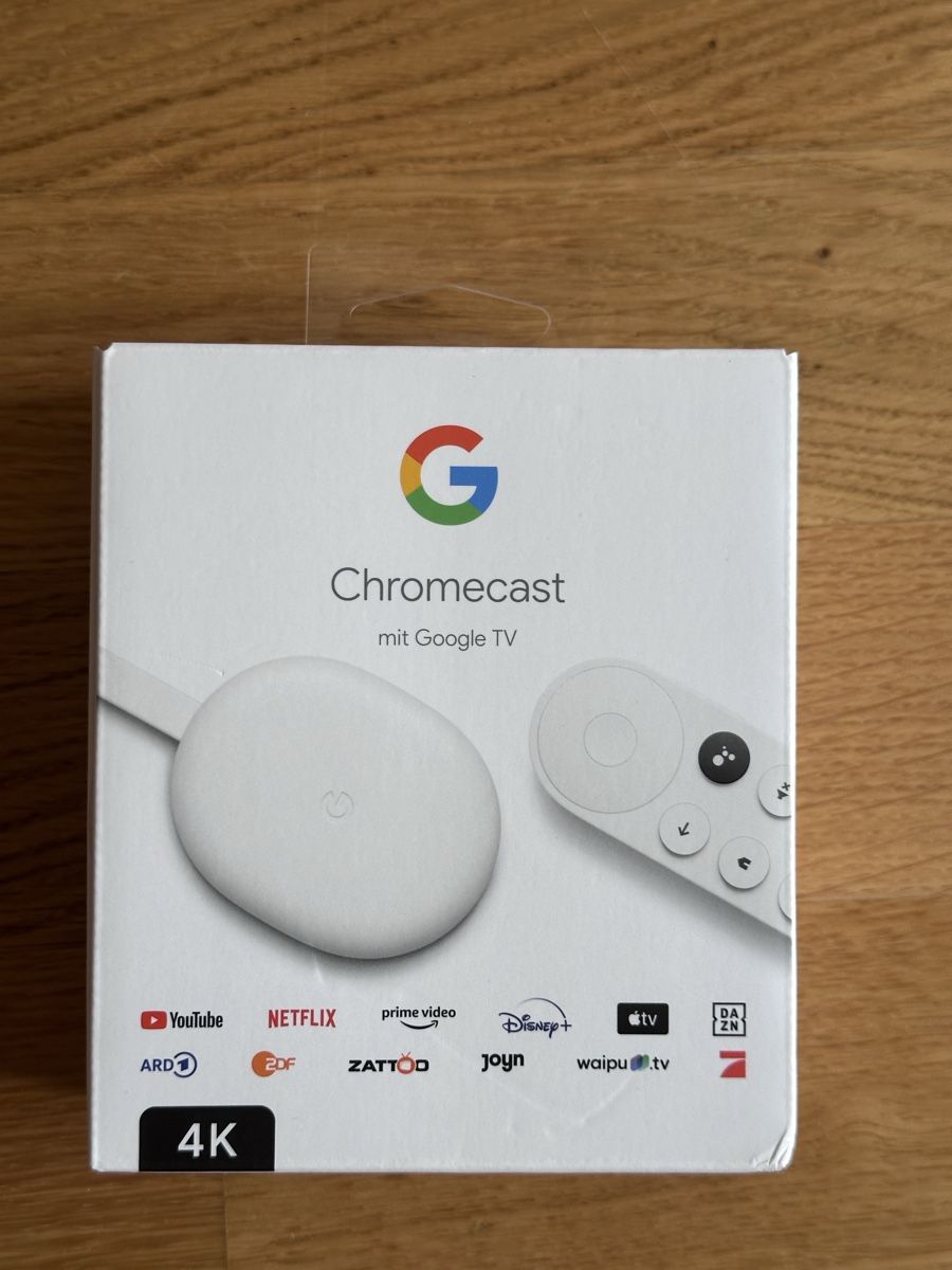 Google Lecteur multimedia & Streamer: Google Chromecast mit Google TV 4K weiss – D'occasion à Lausanne par lui_kf5t