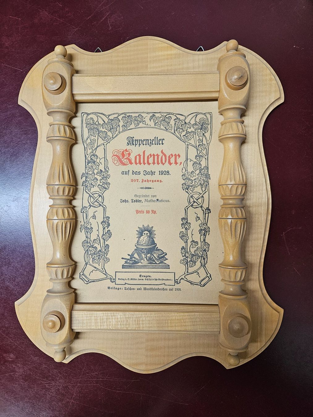 Cornici: Appenzeller Kalenderhalter, Holz – Nuovo (secondo la descrizione) da Uzwil venduto da Chobel1