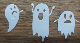 3 Geister gestanzt Halloween DIY Papier Die Cuts