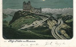Rigi Kulm - METZ Mondschein + 1899