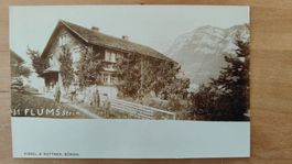 RARITÄT Foto Karte Stein Flums altes Bauernhaus um 1900