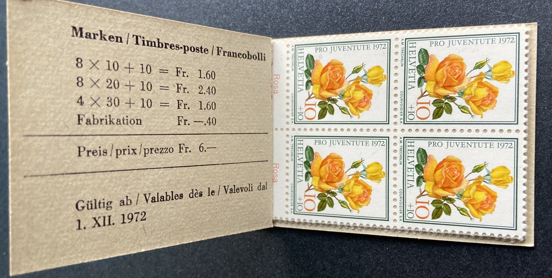 Alle Briefmarken: Pro Juventute-Markenheftchen 1972 / 1974 postfrisch – Gebraucht aus Böckten von Hansi36 1