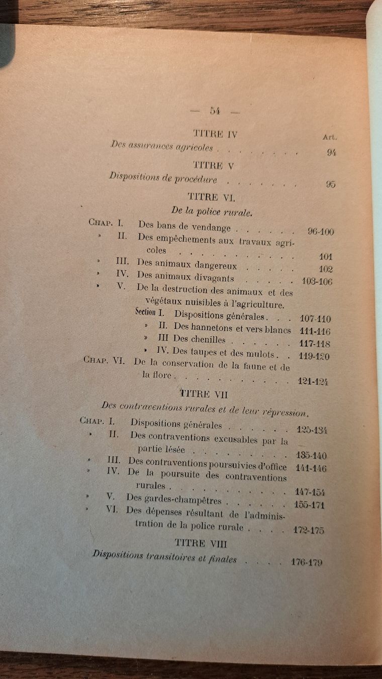 Bücher: Code Rural, édition originale de 1911. Rare!  – Gebraucht aus Pailly von jme99 3