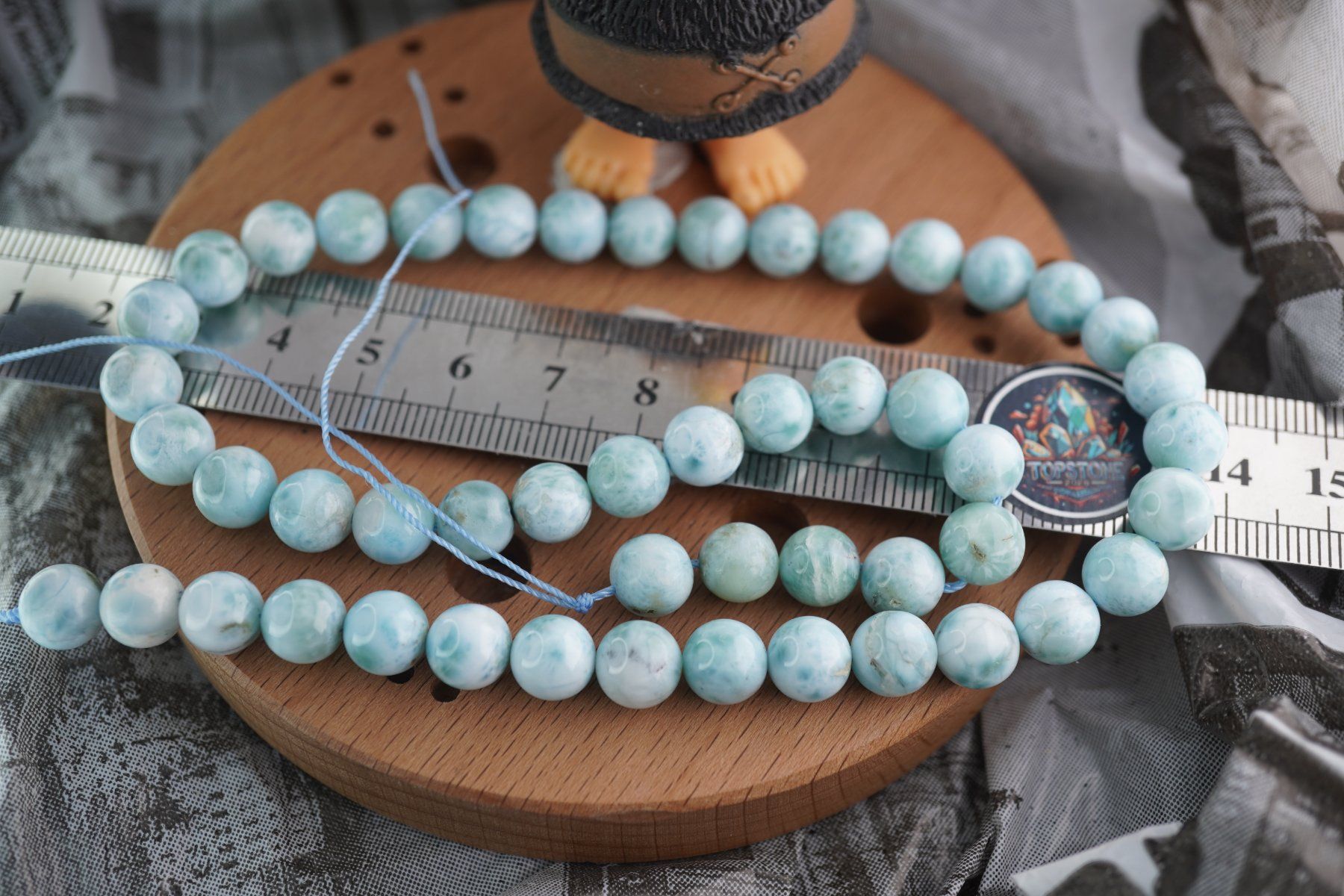 Mineralien & Heilsteine: Larimar  8mm  Kugel Strang  39cm    Top – Neu und originalverpackt aus Eschenbach SG von topstone 5