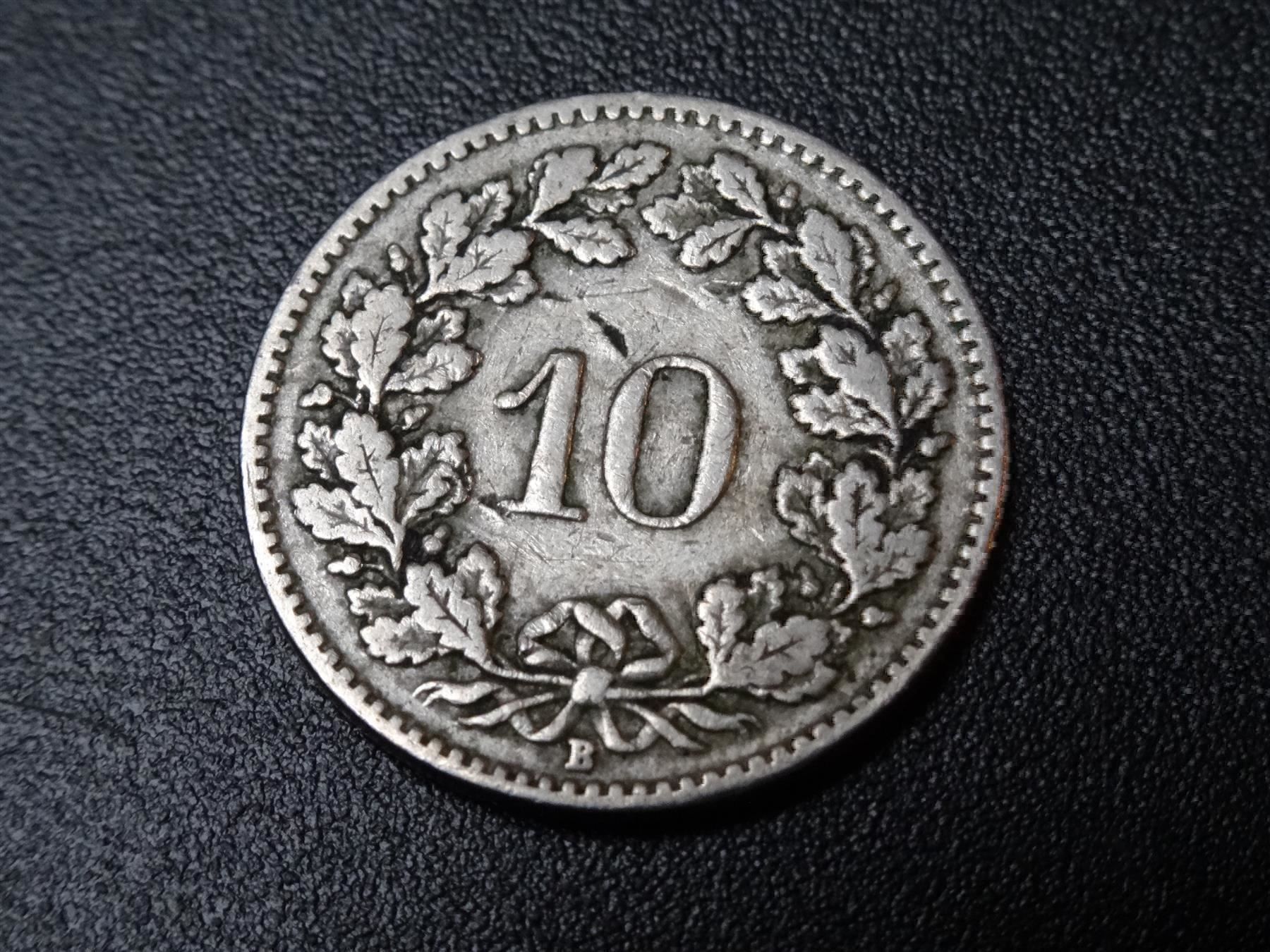 Tutti le monete: Schöner 10 Rp. 1908 ab Fr. 2.-- – Usato da Lupfig venduto da JUTA09 1