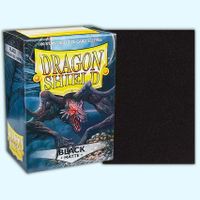 100 Dragon Shield Sleeves - Matte Black