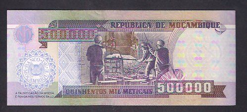 MOZAMBIQUE 500.000 Meticais 2003 - Foto 7
