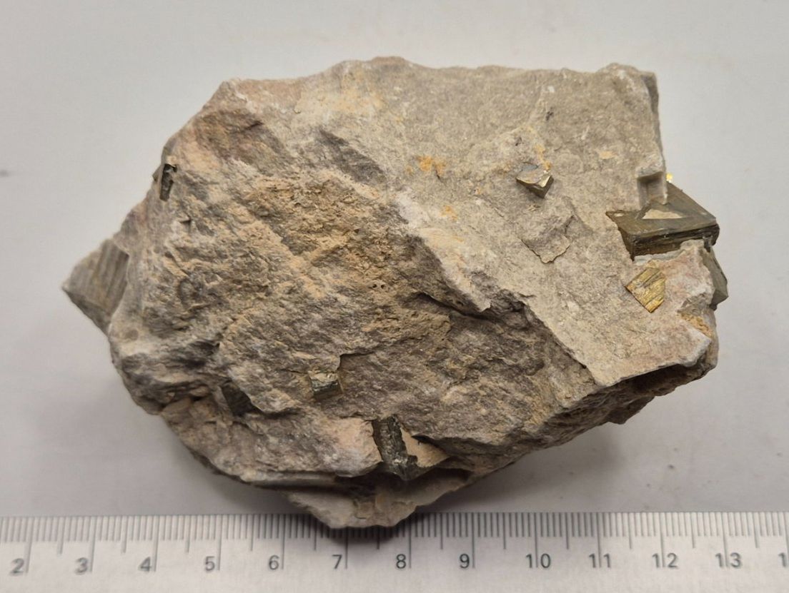 Minerali & Pietre curative: Pyrit in Matrix, Ambas Aquas, Spanien (398) – Nuovo e nell'imballaggio originale da Winterthur venduto da LukasMineralienOase 2