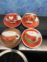4 Thun Kaffeetassen Caffe al volo Geschirr Dessertschalen