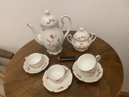 Porzellan Service rote Wien Art Deco 1920-30er